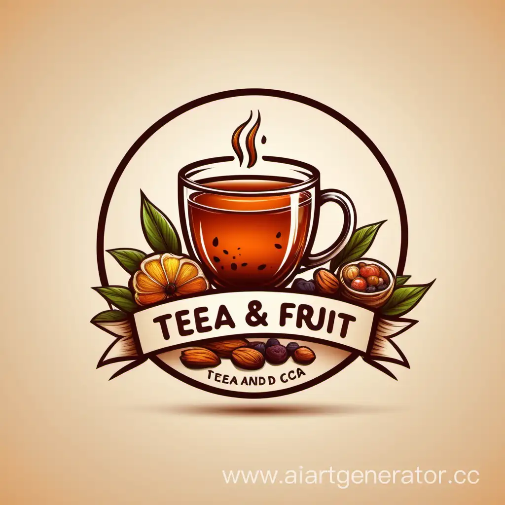 нарисовать логотип для компании 
где основная продукция будет чай и сухофрукты без надписей