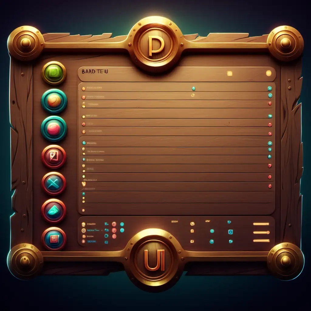 Stylized Board Game User Interface Design