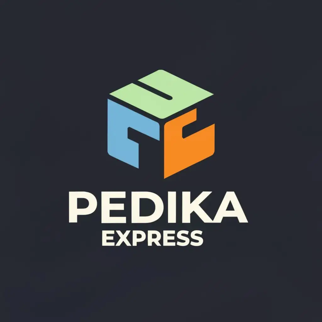 a logo design,with the text "pedika express", main symbol:logistics, minimal, delivery,Moderate,clear background
