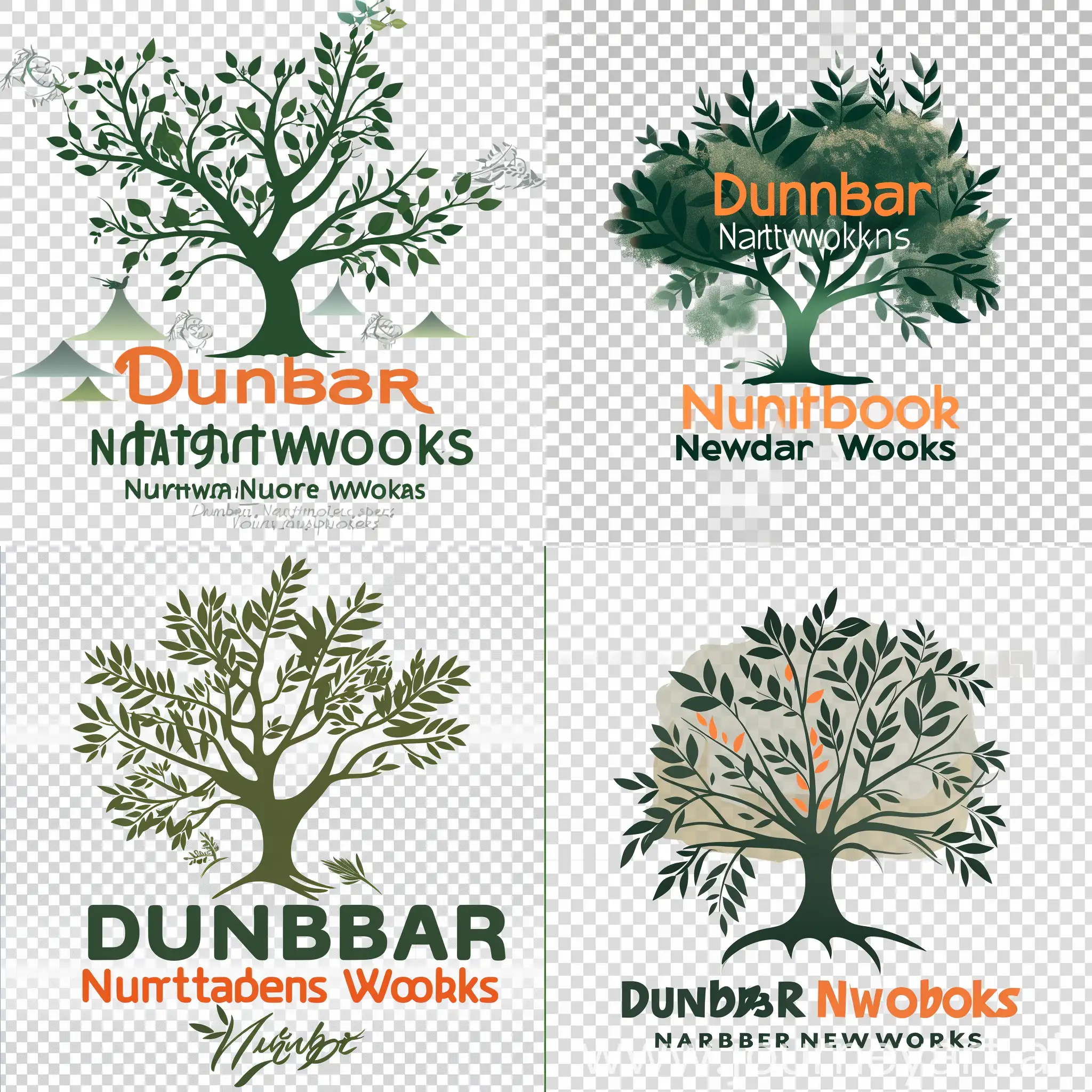 Dunbar-NatureWorks-Elegant-NatureInspired-Logo-Design-with-Lush-Foliage
