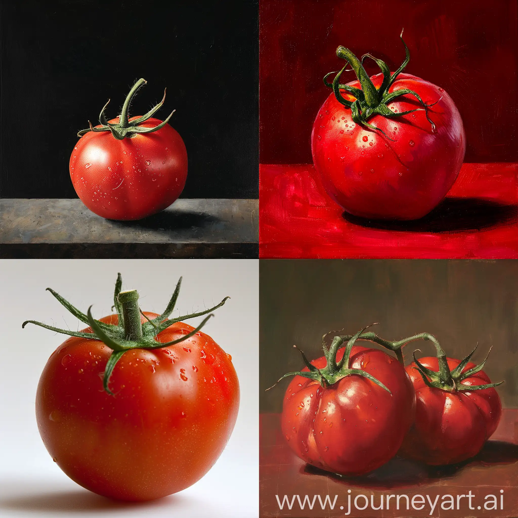 Vibrant-Tomato-on-Abstract-Background