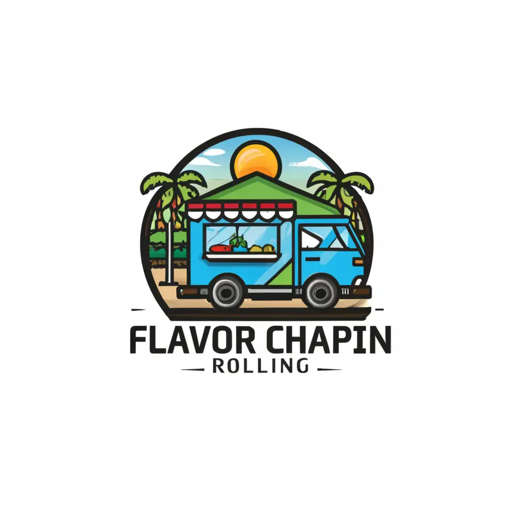 LOGO-Design-For-Flavor-Chapn-Rolling-Vibrant-Food-Truck-Inspired-Logo