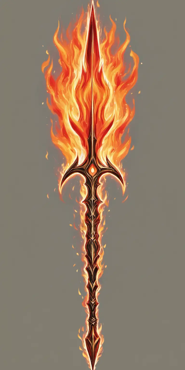 Flaming spear