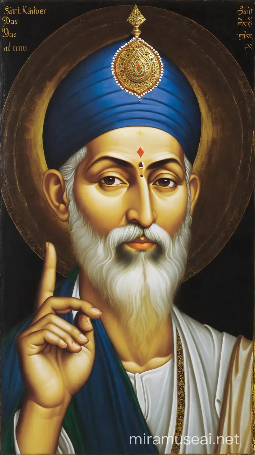 Saint kabir das,white Timm beard