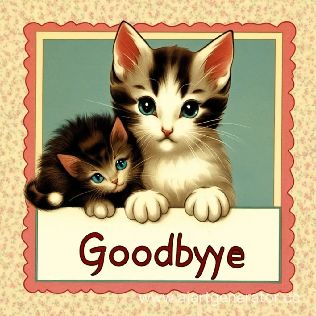 Sentimental-Farewell-Grandmas-Postcard-Featuring-a-Kitten