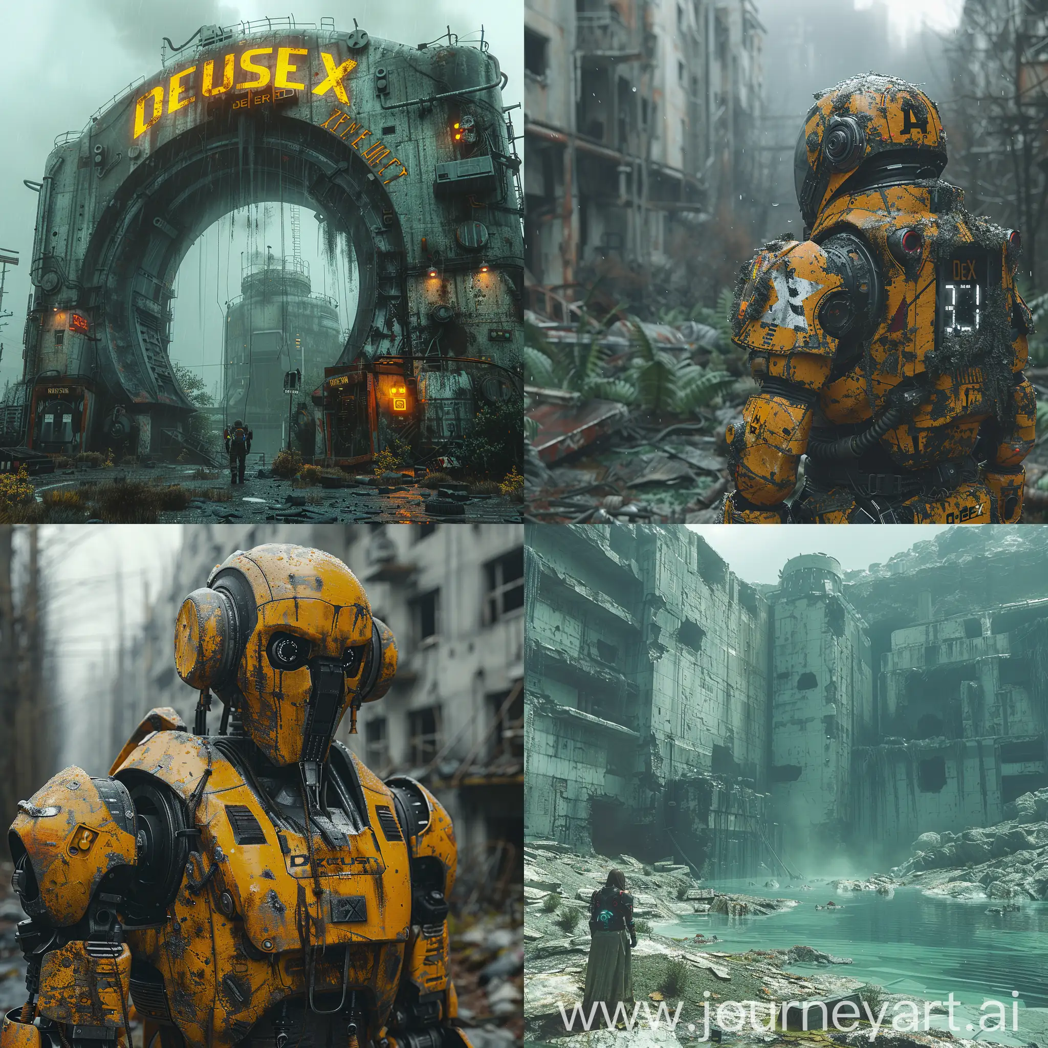 Ultramodern, futuristic Chernobyl, Deus EX, mass Effect, octane render --stylize 1000