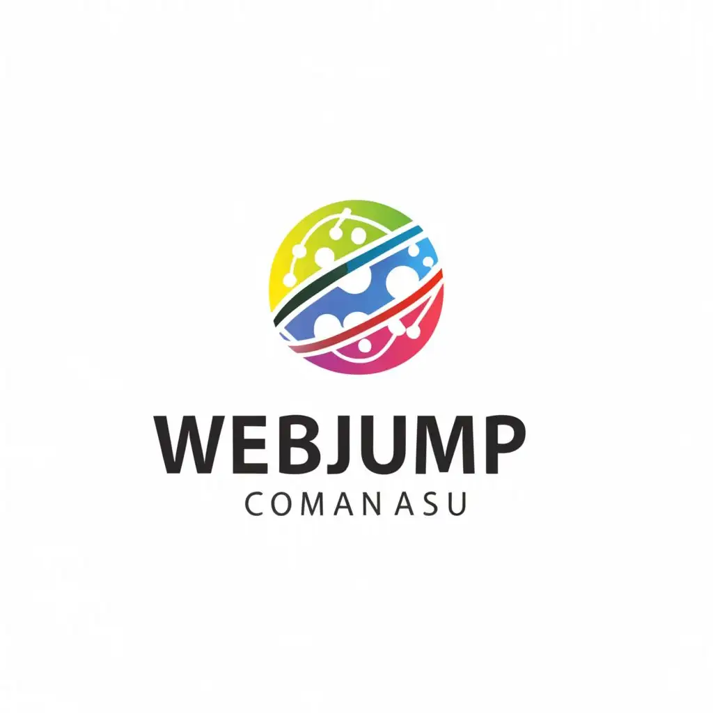 a logo design,with the text "Webjump.com.au", main symbol:internet,Minimalistic,be used in Technology industry,clear background