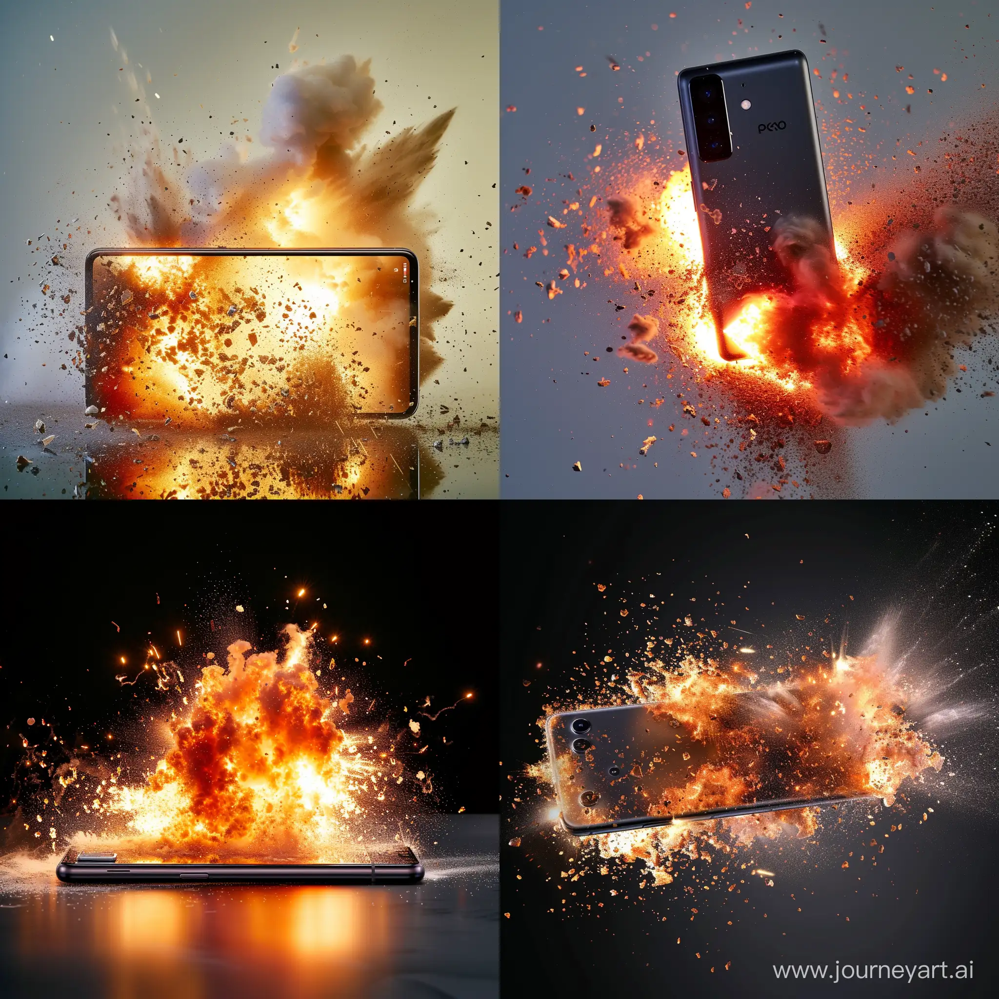 Poco-X3-Pro-Phone-Explosion-Capturing-the-Intensity-of-Incident