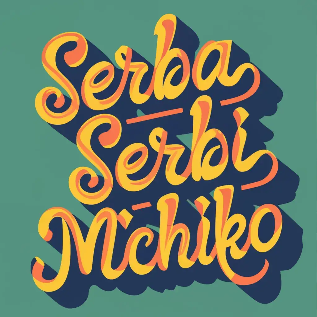 logo, METAVERSE, with the text ""Serba Serbi Michiko"", typography, be used in Retail industry