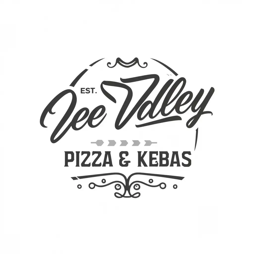 a logo design, with the text Dee Valley pizza and kebabs, main symbol: Dee Valley, Moderate, be used in Restaurant industry, clear background