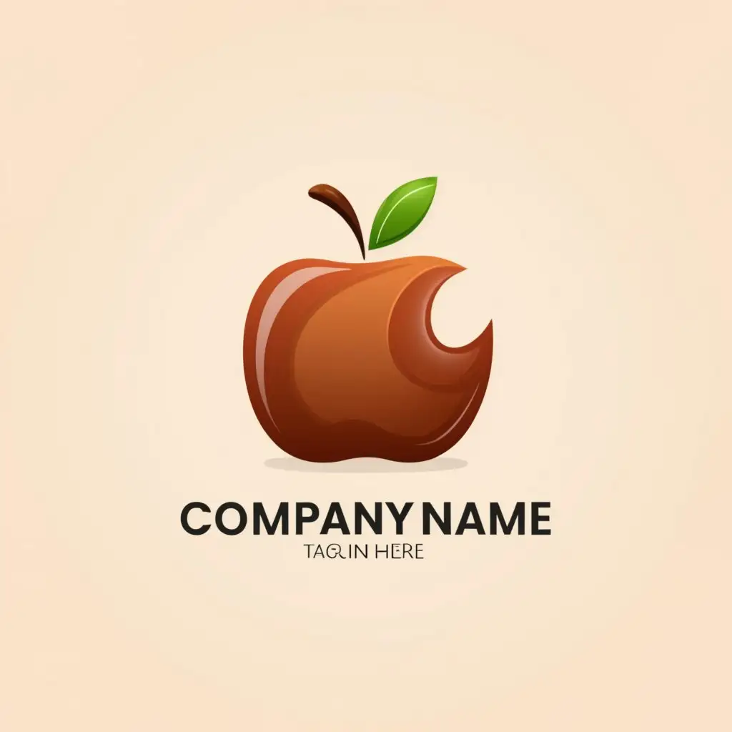 a logo design,with the text "Your company name", main symbol:apple,Moderate,be used in Restaurant industry,clear background