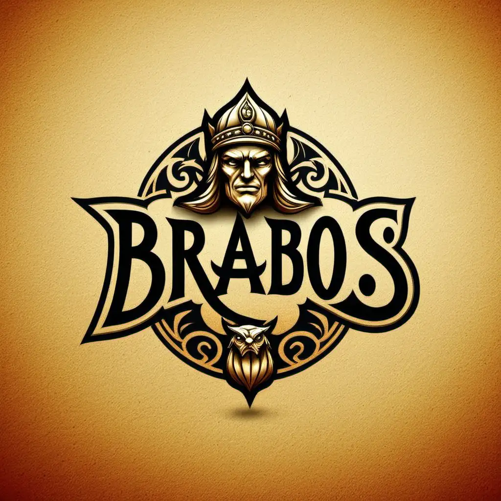 Creative Brabos Logo Design Dynamic Fusion of Strength and Elegance