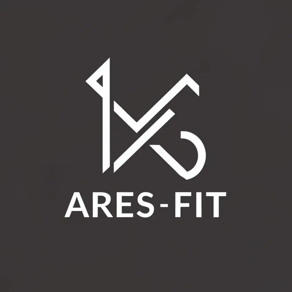 a logo design,with the text "Arès Fit", main symbol:α,Moderate,be used in Sports Fitness industry,clear background