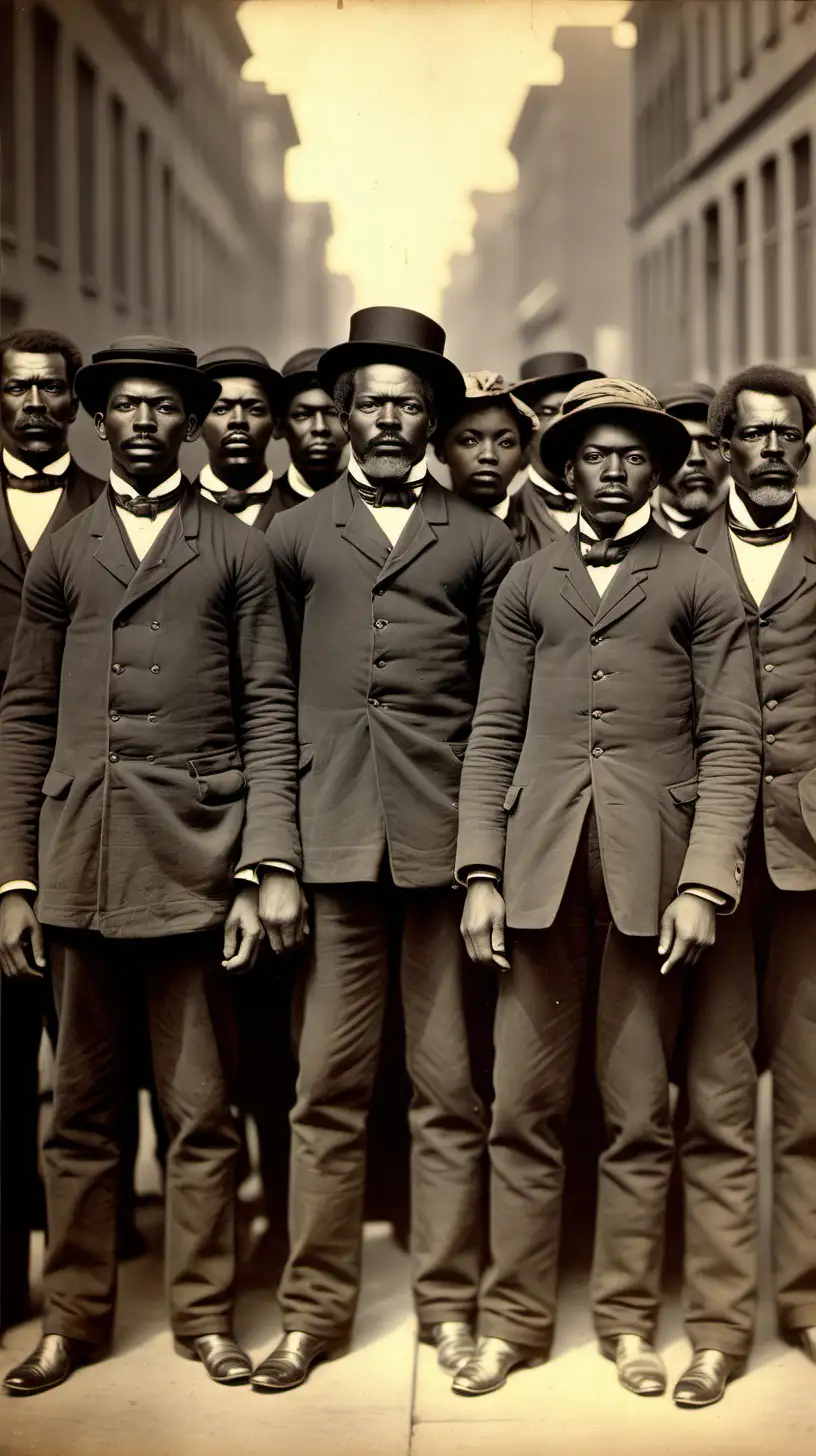 1900 Black Slaves Men and women revolt