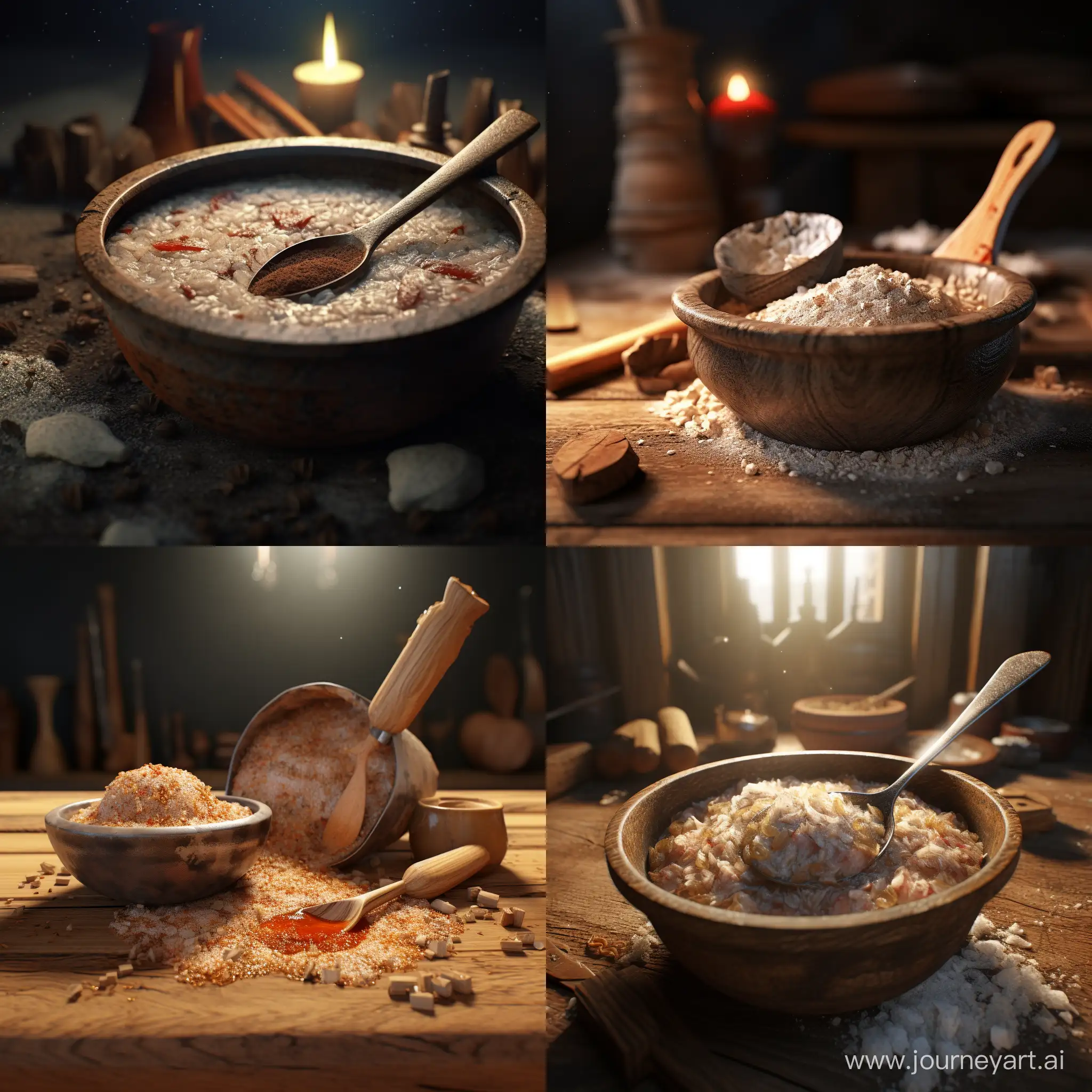 Whimsical-3D-Animation-Unconventional-Porridge-Preparation-with-a-Hatchet