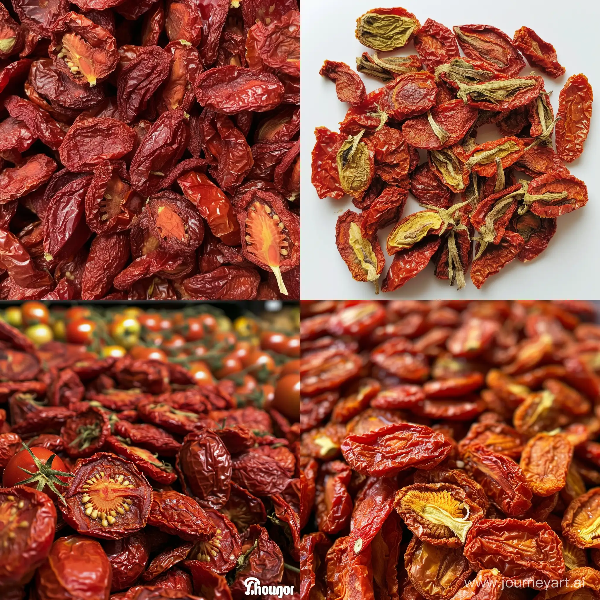Actual photo of amount of dried tomatoes