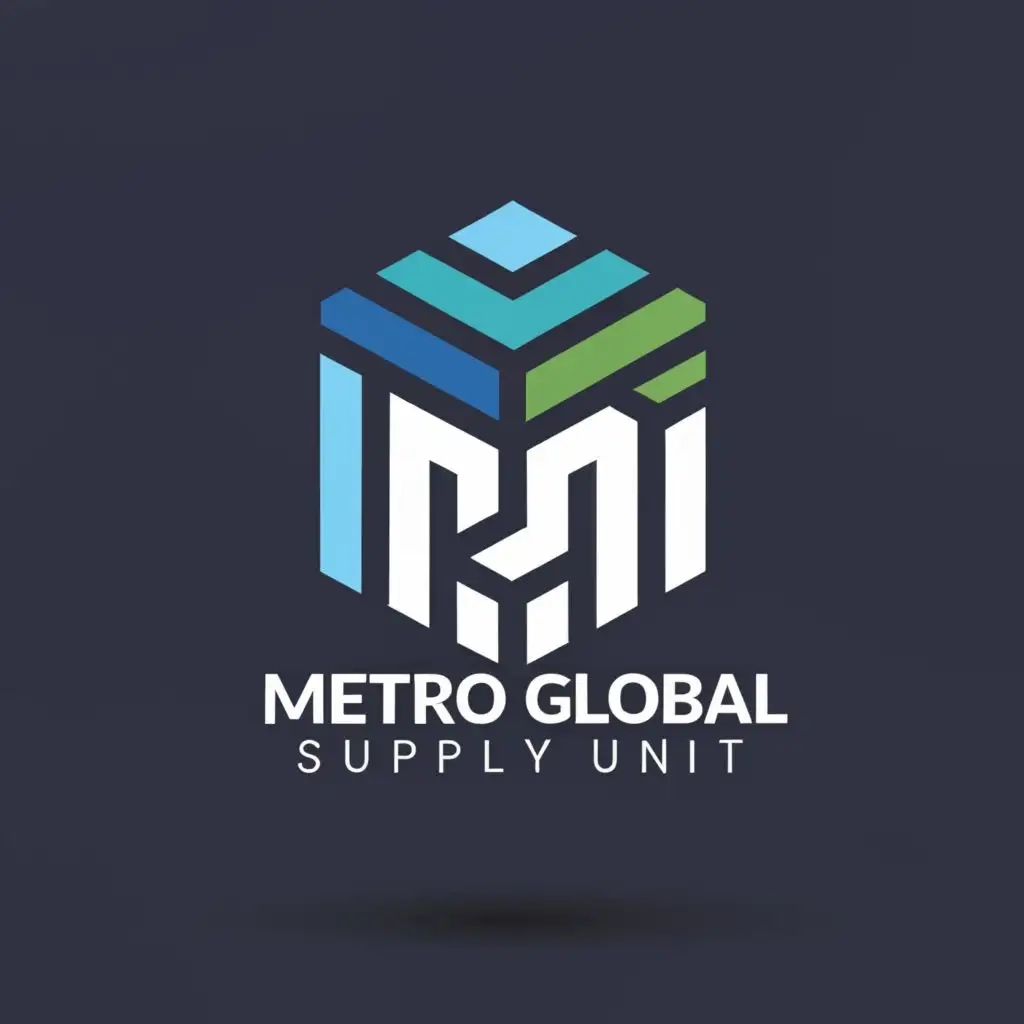 a logo design,with the text "Metro global supply unit", main symbol:M,Moderate,be used in Retail industry,clear background