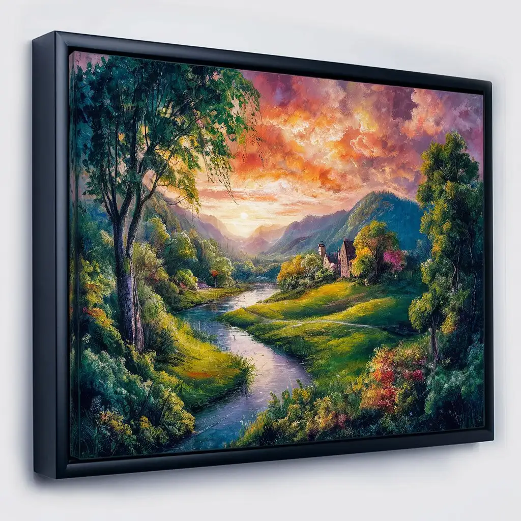 Gallery-quality canvas-wrapped painting. Fill the screen



