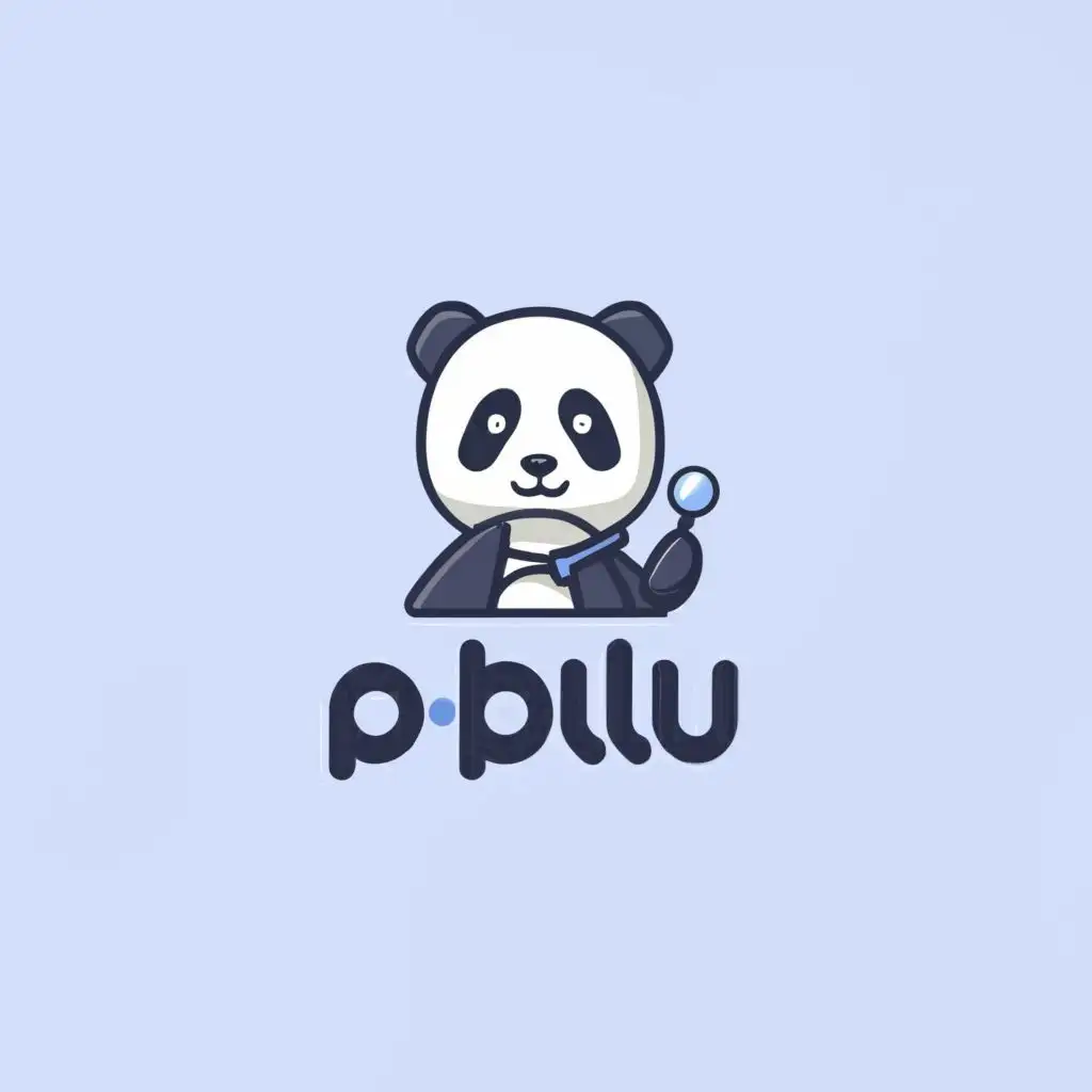 LOGO-Design-for-PBlu-Panda-Navigating-the-Digital-World-with-a-Touch-of-Blue