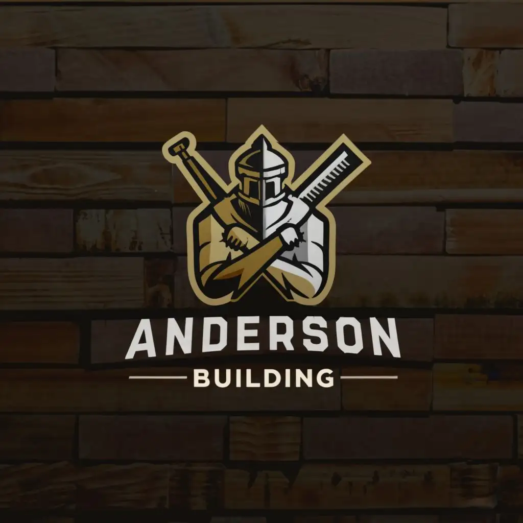 LOGO-Design-for-Anderson-Building-Knight-Carpentry-Crest-with-Moderate-Clear-Background