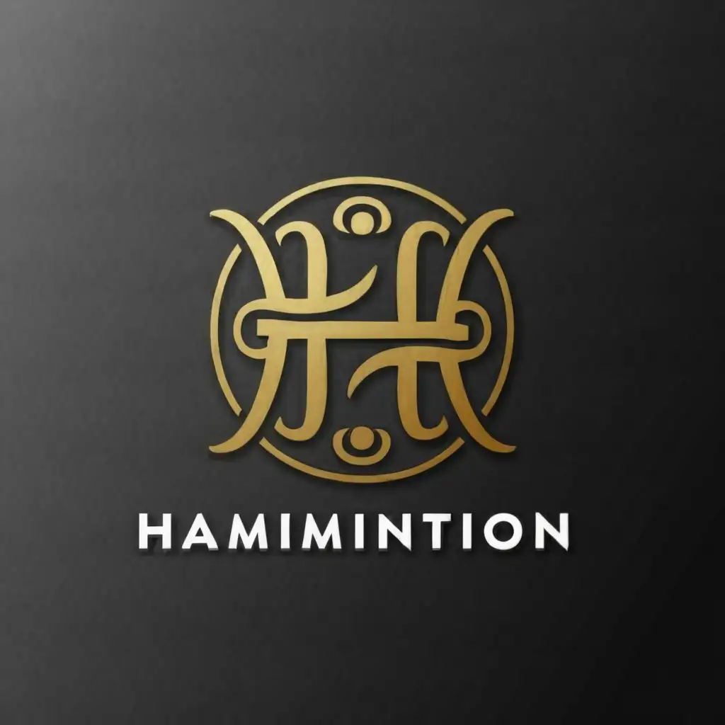 a logo design,with the text "Hamination", main symbol:gold,Moderate,clear background