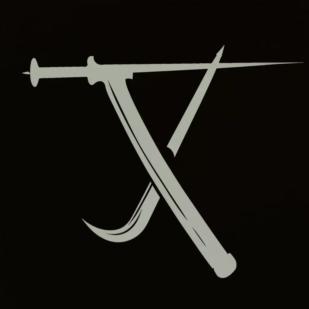 logo, ji polearm, with the text "J I", typography