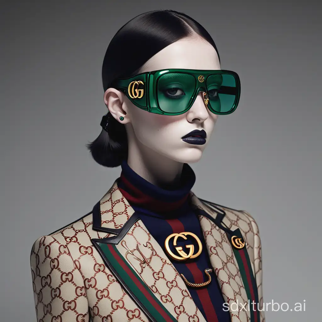 Futuristic-Gucci-Fashion-Show-Extravagant-Runway-Display-in-2050