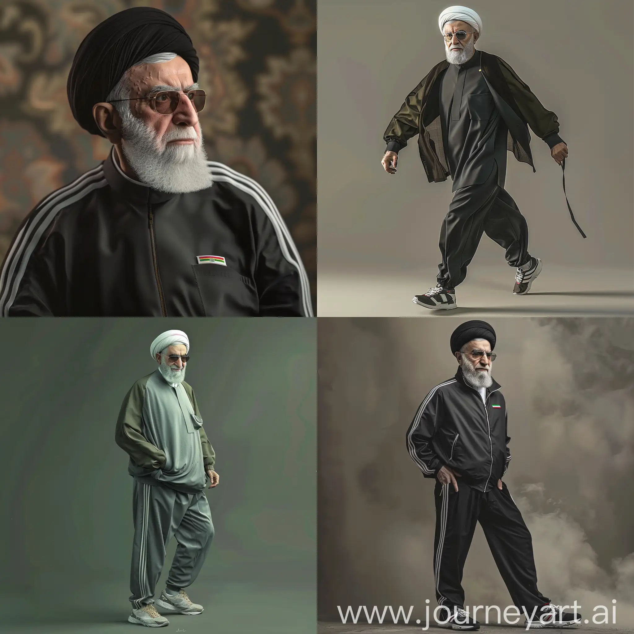 Ayatollah-Khamenei-Wearing-Sportswear-Realistic-Portrait