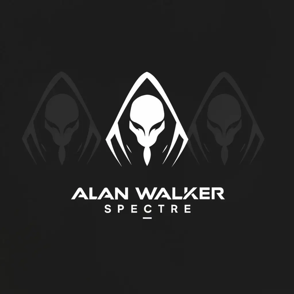 a logo design,with the text "Alan walker spectre", main symbol:Alan walker spectre,Moderate,be used in Entertainment industry,clear background