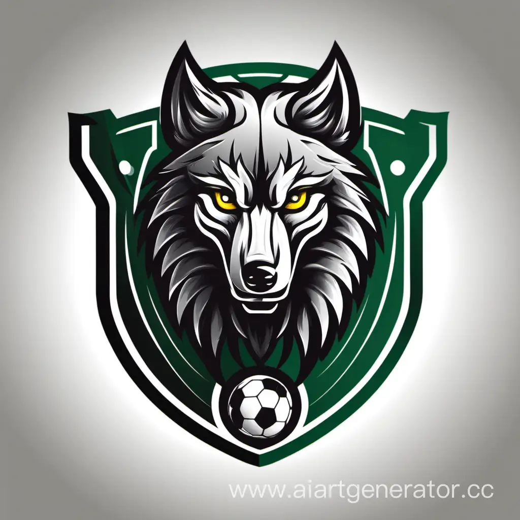 Логотип футбольной команды волк Tamo Junto