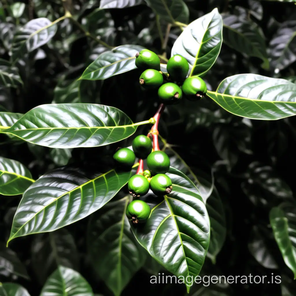 planta Coffea arabica o Cafeto
