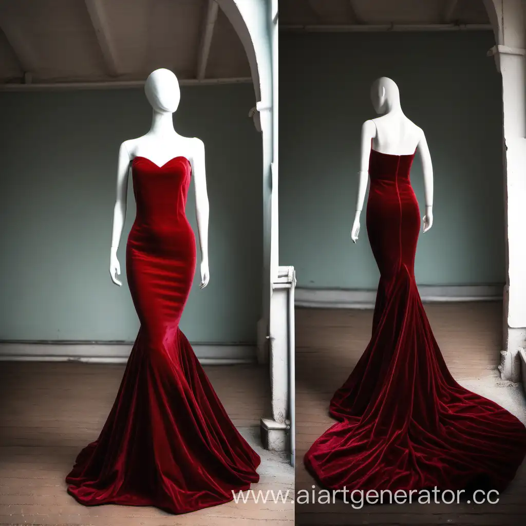 Elegant-Red-Velvet-Mermaid-Dress-Exquisite-Evening-Wear-for-Special-Occasions