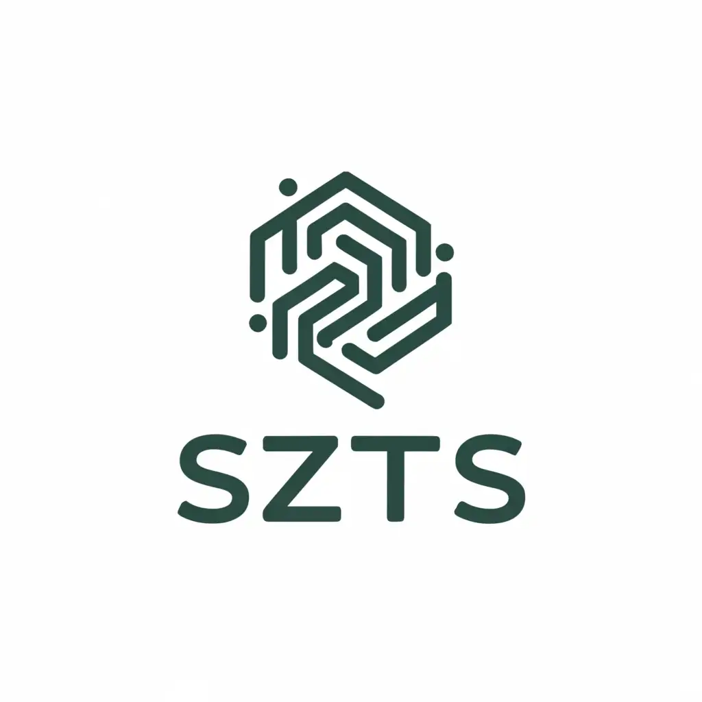 a logo design,with the text "SZTS", main symbol:Internet,Умеренный,be used in Technology industry,clear background
