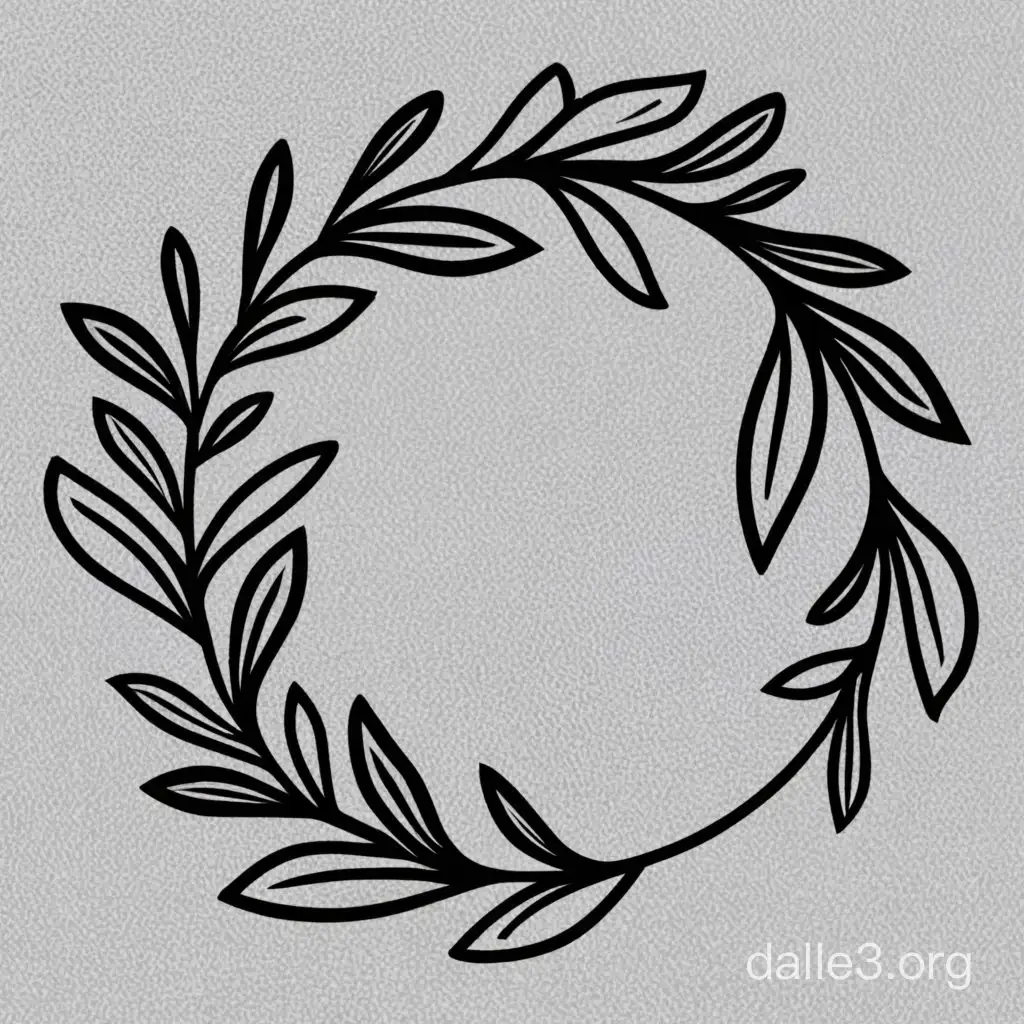 SVG; black and white elegant piece of lavender in a half wreath
SVG; black and white elegant piece of lavender in a half wreath