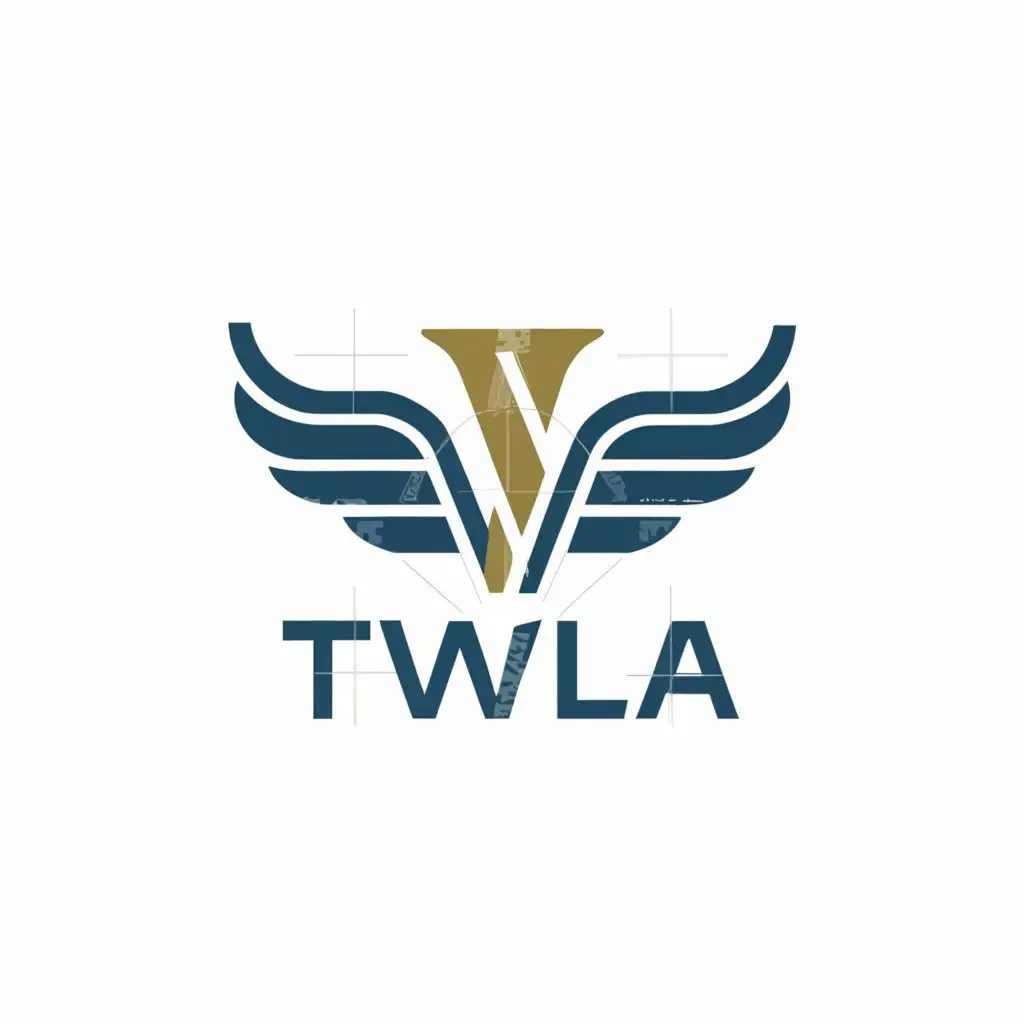 a logo design,with the text "TWLA", main symbol:airplane,Moderate,be used in Travel industry,clear background