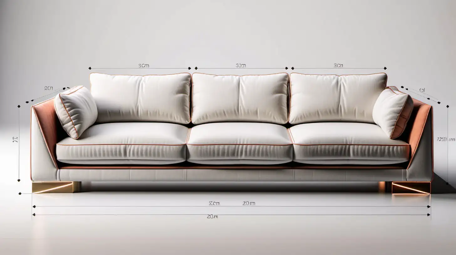 Modern Sofa Autocad Drawing Italian and Turkish Design with 20cm Arm Width
