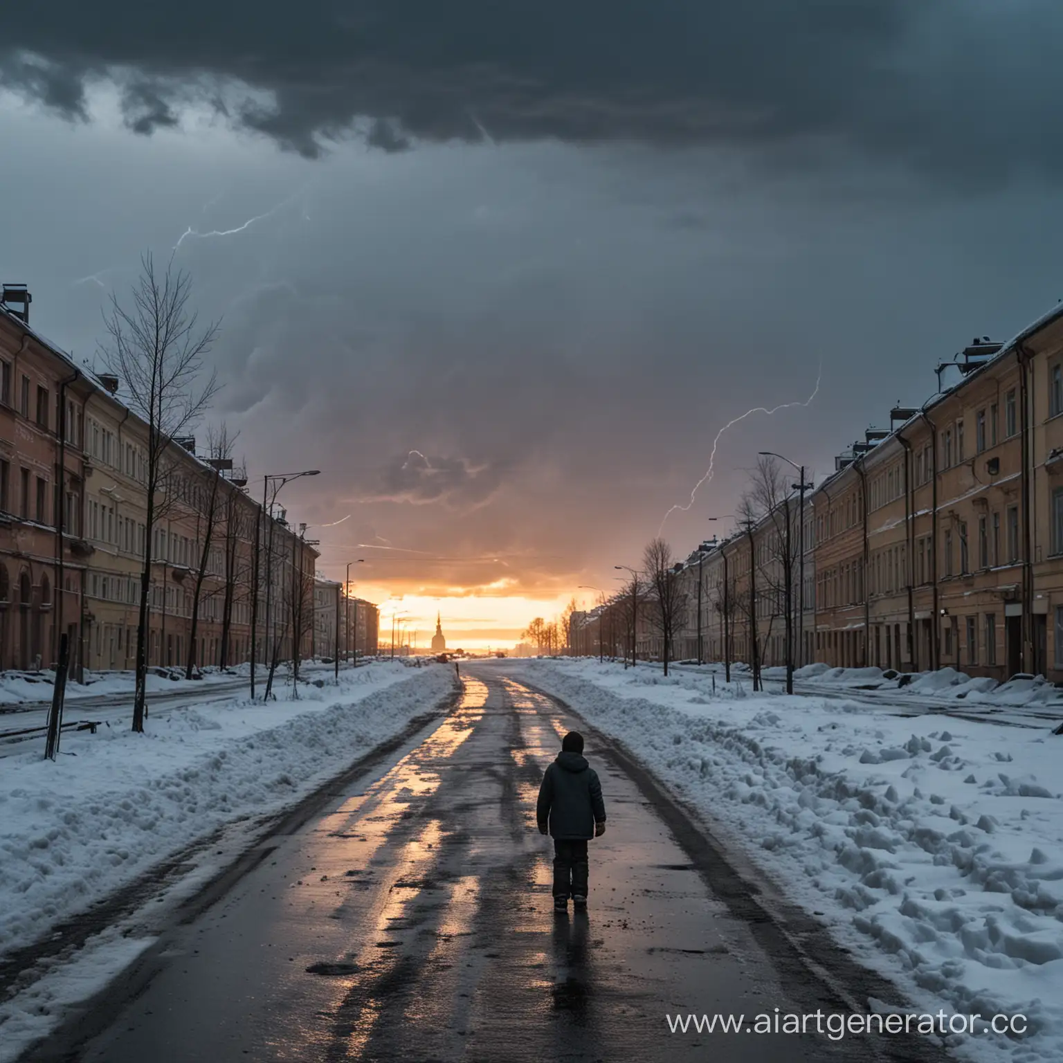 Young-Boy-Contemplating-Winter-Chaos-in-Urban-Leningrad