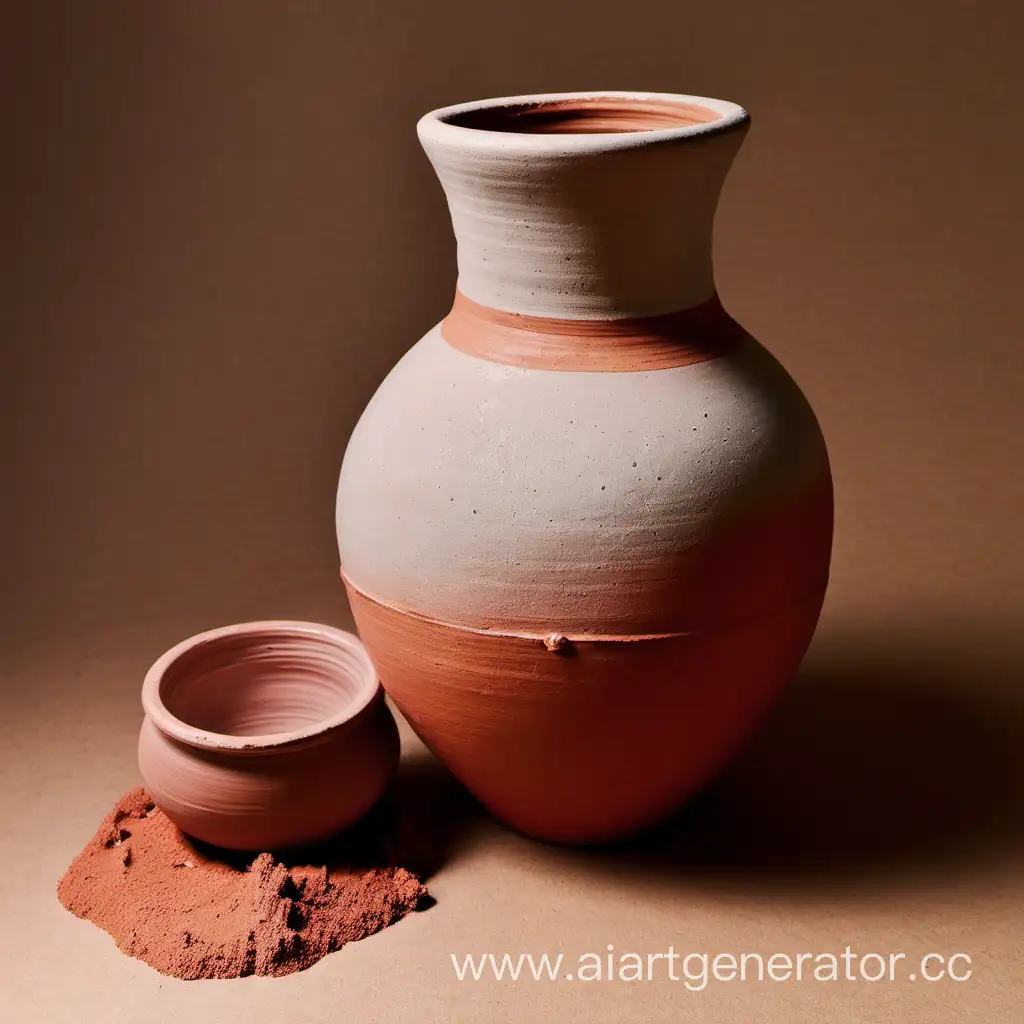 Handcrafted-Ceramic-Vase-with-Artisanal-Clay-Display