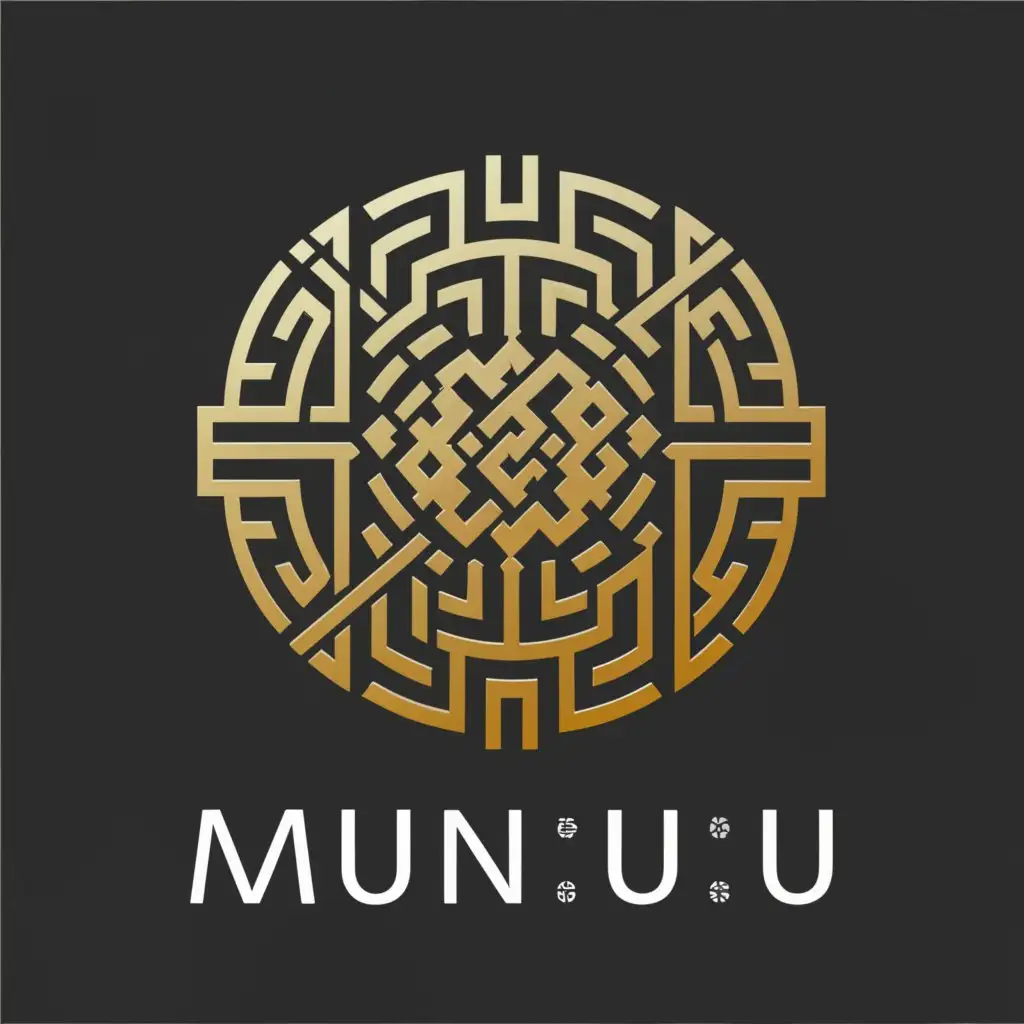 a logo design,with the text "MUUNUU", main symbol:Mongolia, silver, Chinese pattern,Moderate,clear background