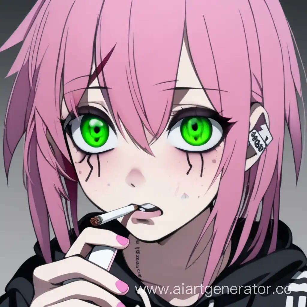 Depressed-Anime-Girl-with-Pink-Hair-Smoking-Cigarettes