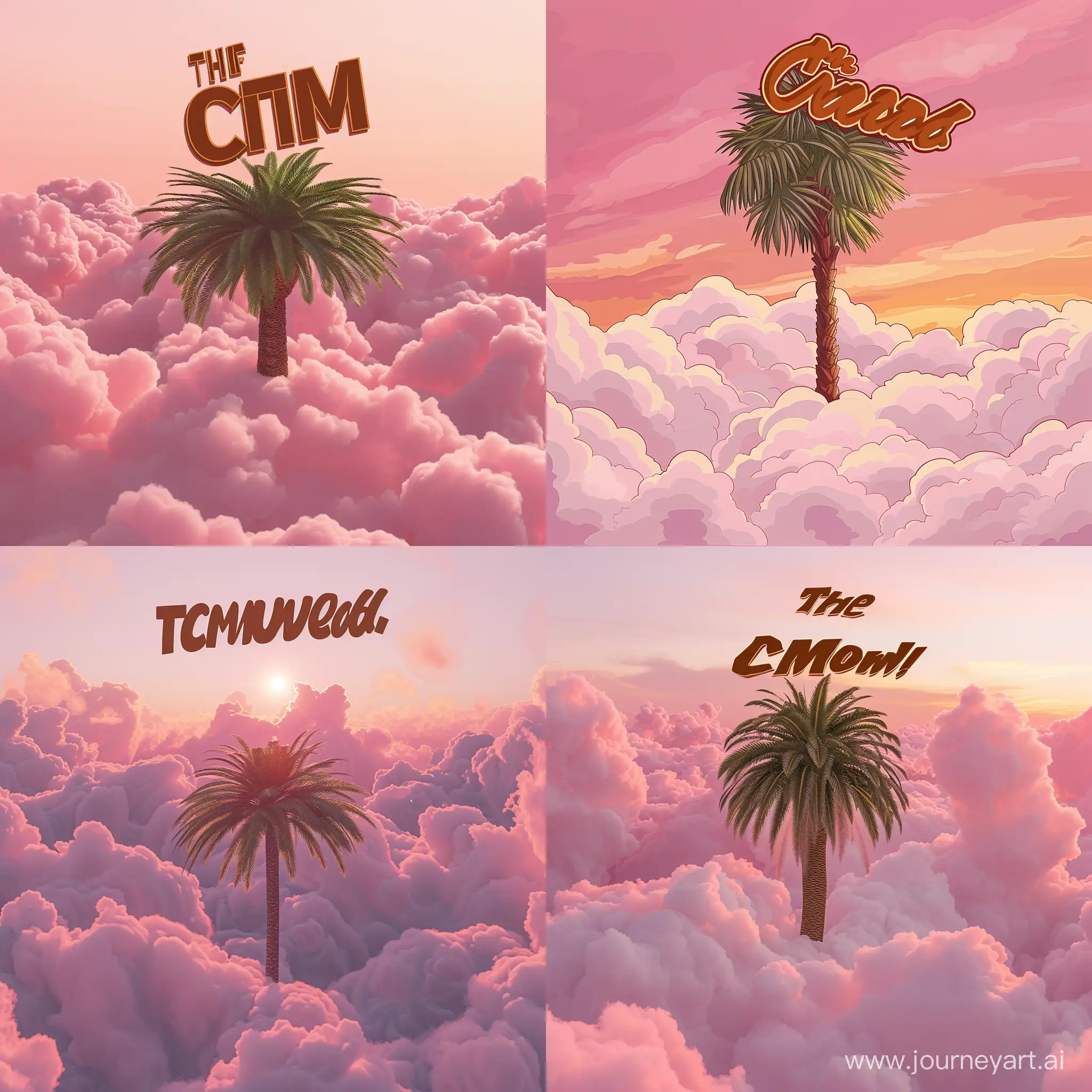 Serene-Palm-Tree-Sunset-with-Bold-The-CM-Word-Typography