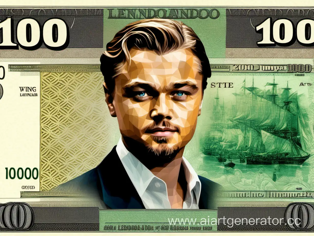 Young-Leonardo-DiCaprio-Featured-on-1000-Banknote