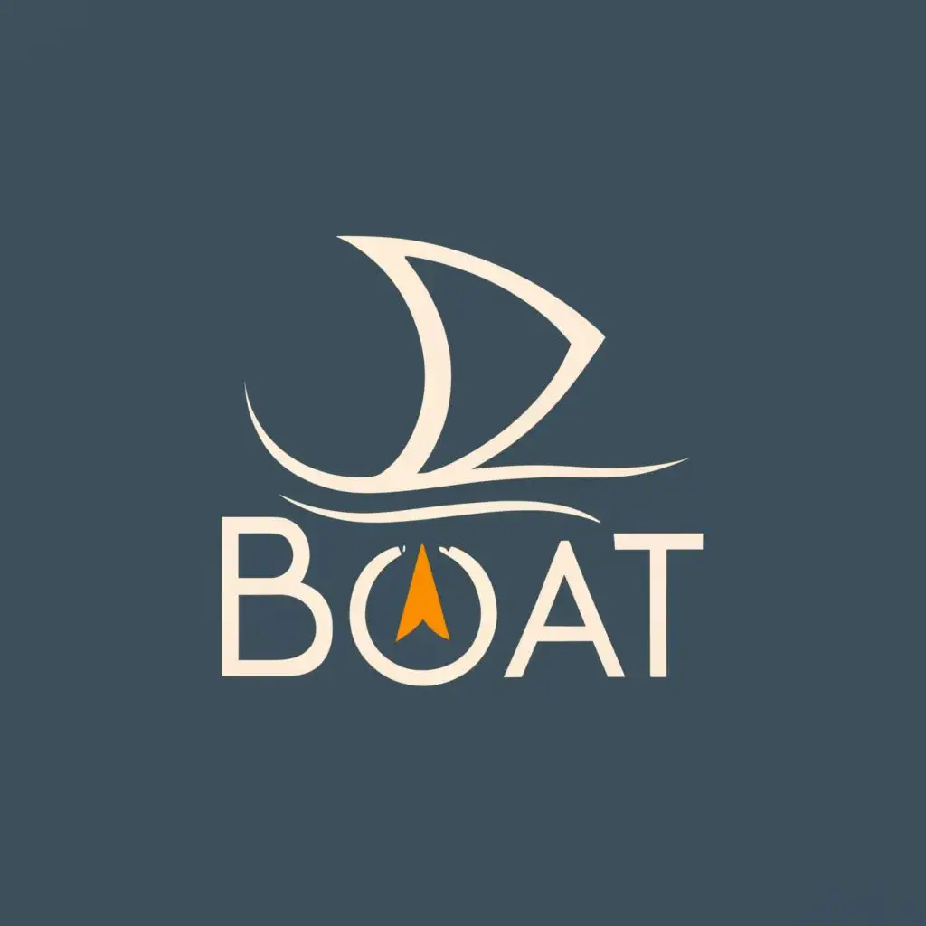 logo, B, with the text "Boat", typography, be used in Technology industry
