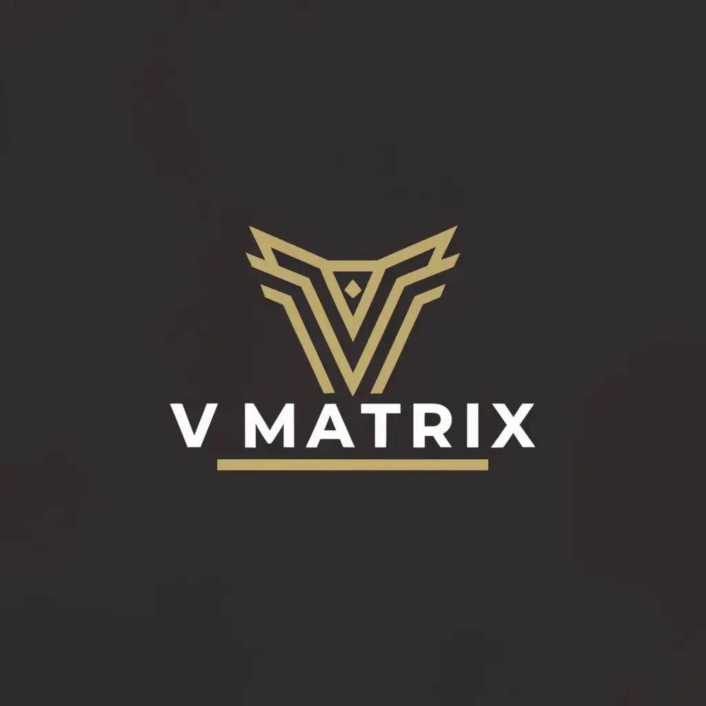 a logo design,with the text "V MATRIX", main symbol:owl,Moderate,clear background