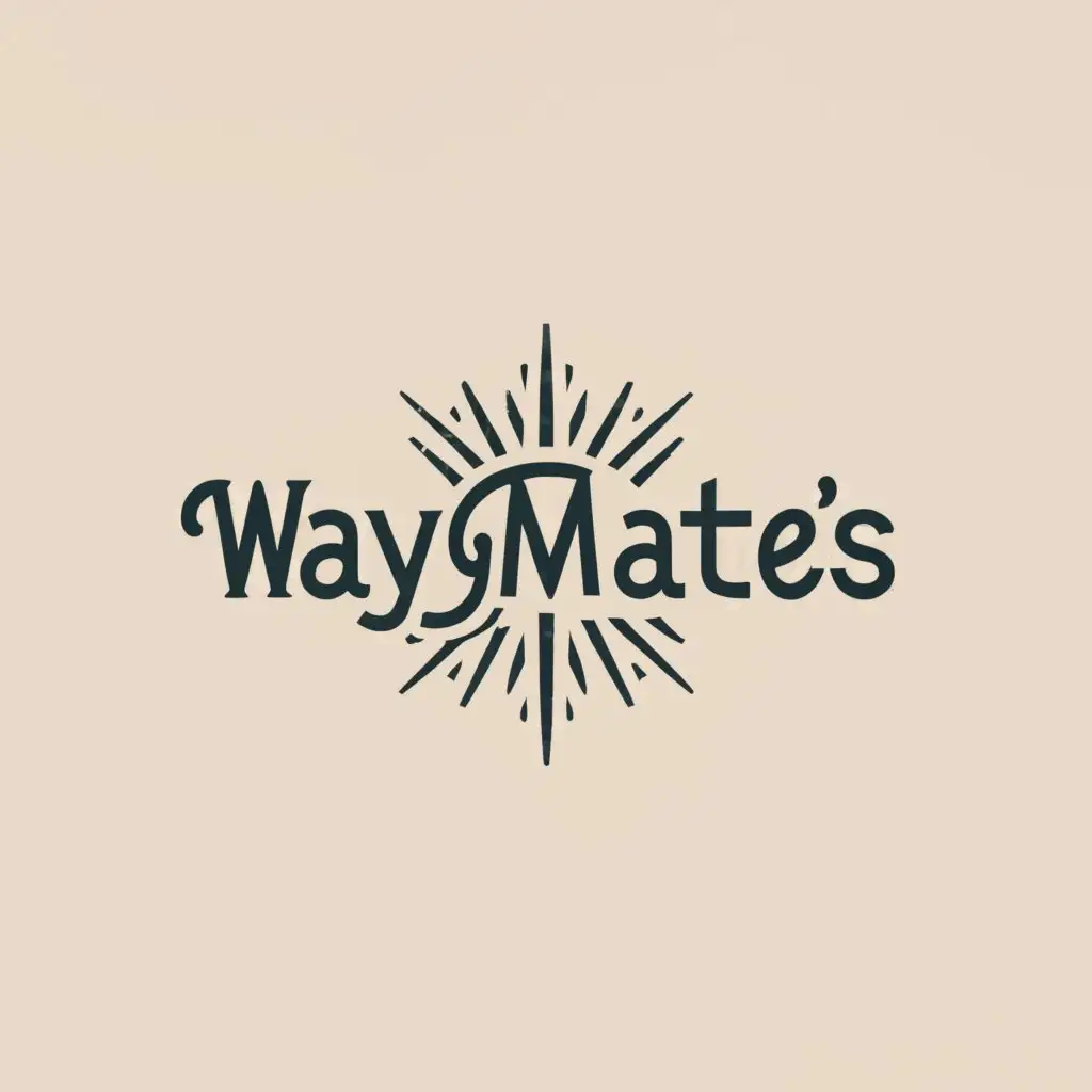 a logo design,with the text "WayMates", main symbol:Travel,Moderate,be used in Travel industry,clear background
