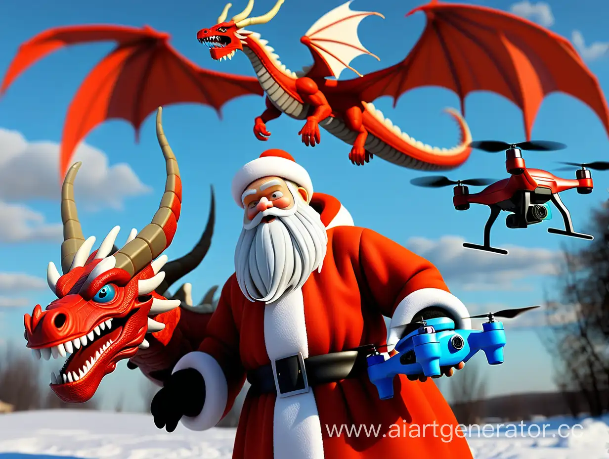 Ded-Moroz-Flying-Quadcopter-with-Dragon-Festive-Fantasy-Aerial-Display