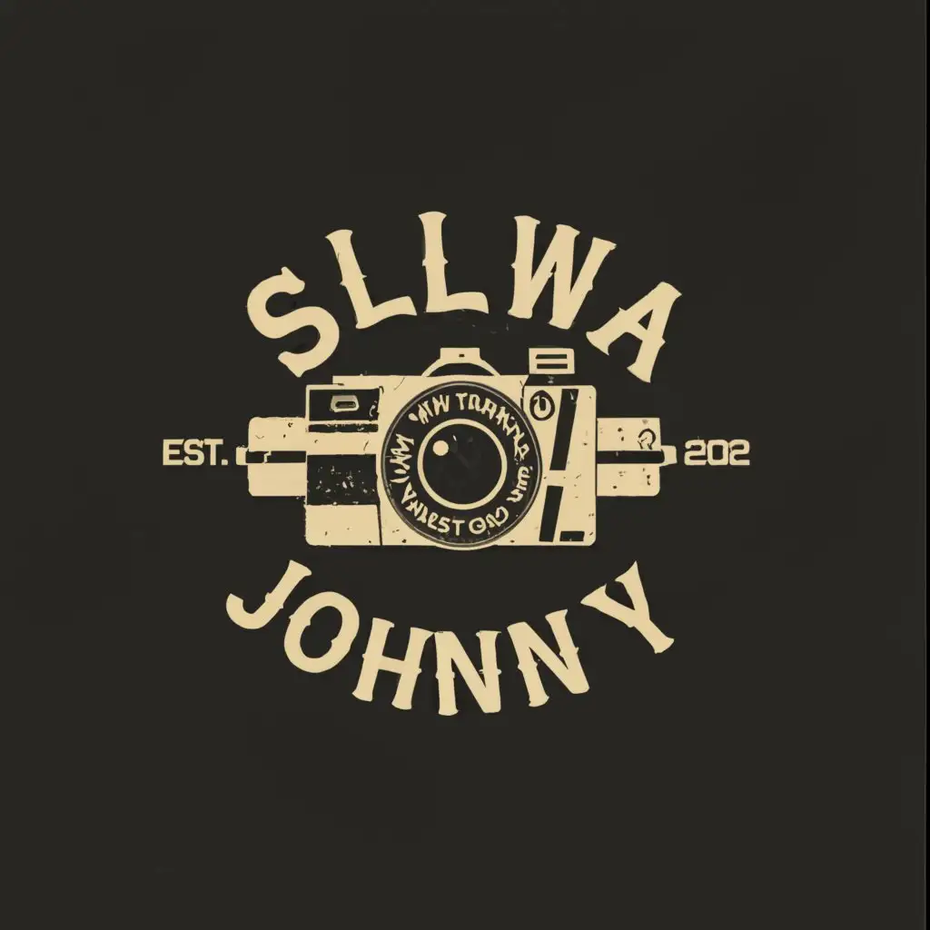LOGO-Design-for-Silva-Johnny-Photography-Focus-with-a-Camera-Emblem-on-a-Crisp-Background