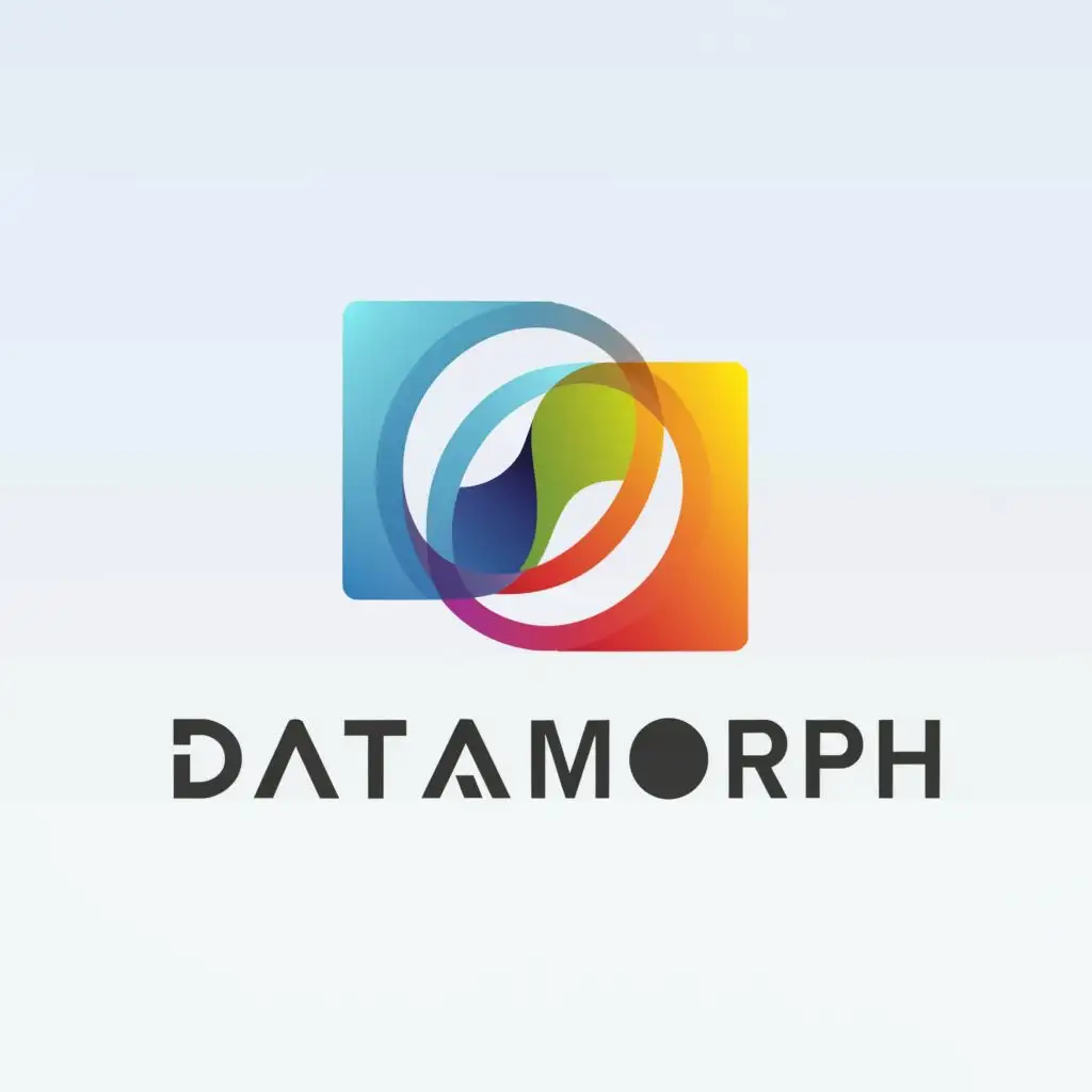 a logo design,with the text "DataMorph", main symbol:Empower the organization by making data accessible and driving informed decision-making. Show it also as connecting the dots,Moderate,be used in Sports Fitness industry,clear background