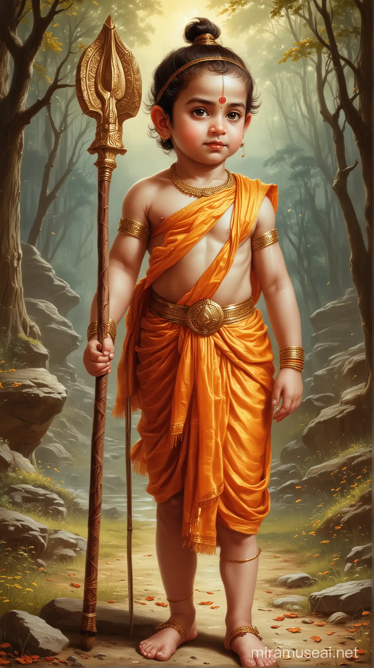 Young Lord Ram as a Child with Divine Aura
