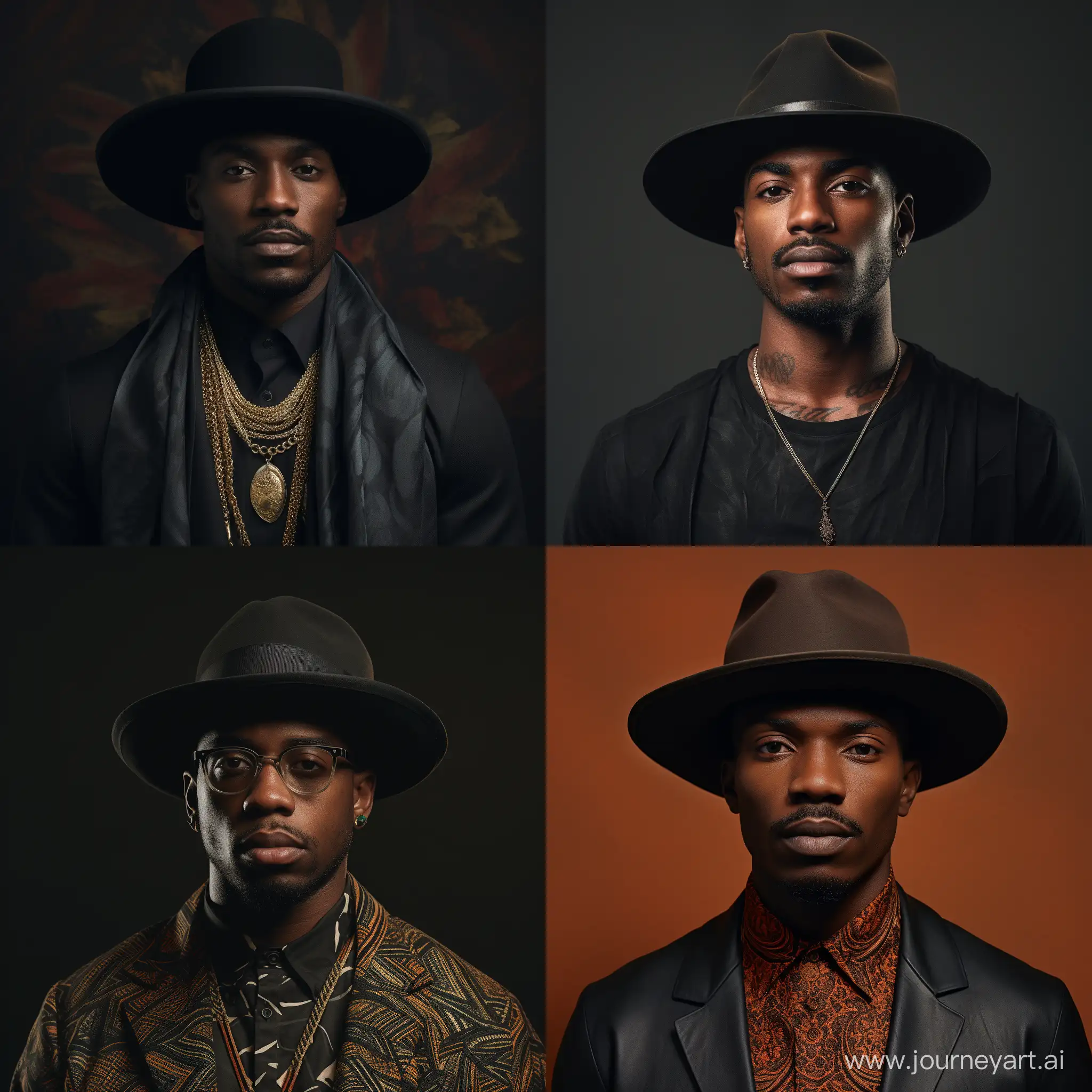 Stylish-Black-Man-in-Hat-Portrait
